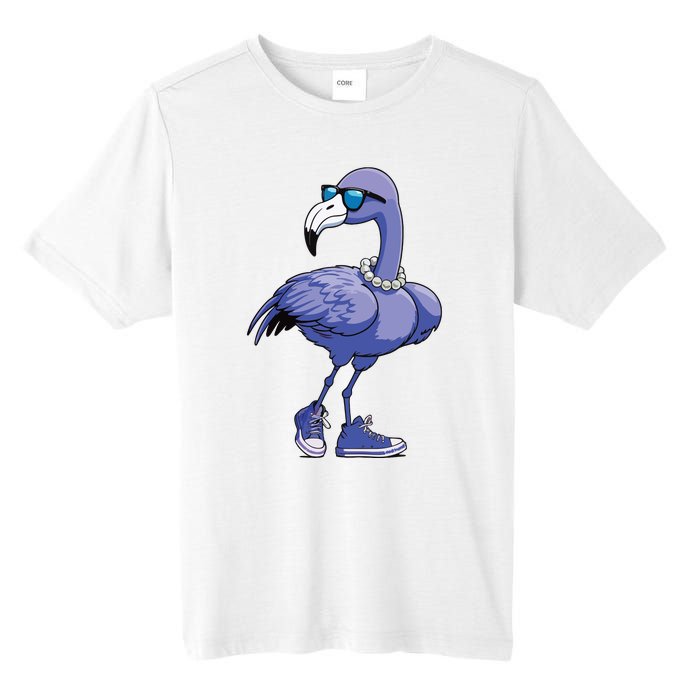 Blue Flamingo Pearls Comma La Kamala Harris 2024 Tall Fusion ChromaSoft Performance T-Shirt