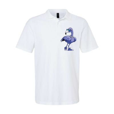 Blue Flamingo Pearls Comma La Kamala Harris 2024 Softstyle Adult Sport Polo