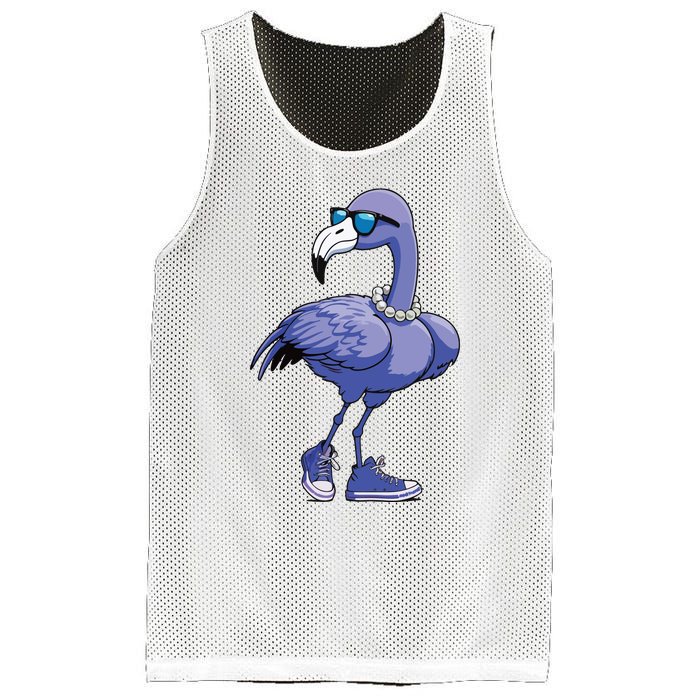 Blue Flamingo Pearls Comma La Kamala Harris 2024 Mesh Reversible Basketball Jersey Tank