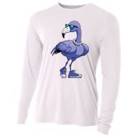 Blue Flamingo Pearls Comma La Kamala Harris 2024 Cooling Performance Long Sleeve Crew