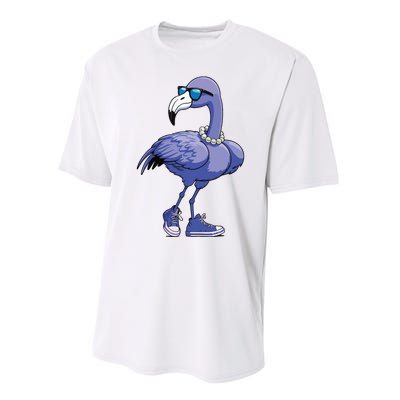 Blue Flamingo Pearls Comma La Kamala Harris 2024 Performance Sprint T-Shirt