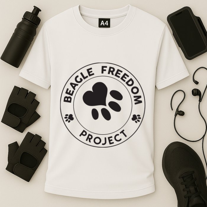 Beagle Freedom Project Rescue Dogs Free The Beagles Cooling Performance Crew T-Shirt