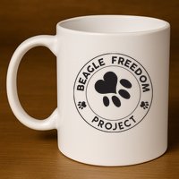 Beagle Freedom Project Rescue Dogs Free The Beagles 11oz C Handle Ceramic Mug