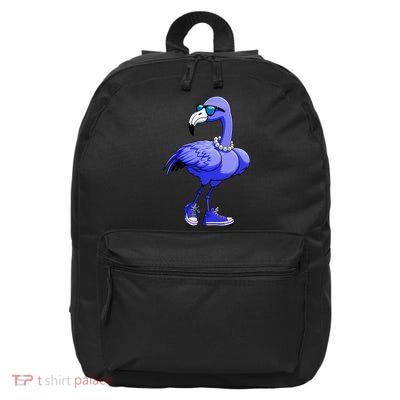 Blue Flamingo Pearls Comma La Kamala Harris 2024 16 in Basic Backpack