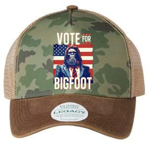 Bigfoot For President Election Vote Sasquatch Usa Legacy Tie Dye Trucker Hat