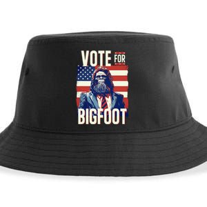 Bigfoot For President Election Vote Sasquatch Usa Sustainable Bucket Hat