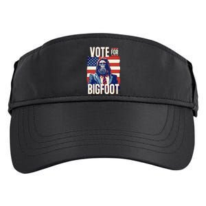 Bigfoot For President Election Vote Sasquatch Usa Adult Drive Performance Visor