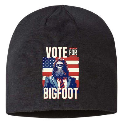 Bigfoot For President Election Vote Sasquatch Usa Sustainable Beanie