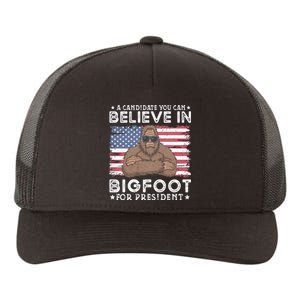 Bigfoot For President Election 2024 Funny Vote Sasquatch Usa Yupoong Adult 5-Panel Trucker Hat