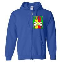 Black Freedom Paused Game To Juneteenth Gamer Gaming Meaningful Gift Full Zip Hoodie