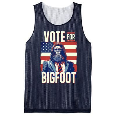 Bigfoot For President Election Vote Sasquatch Usa Flag 2024 Mesh Reversible Basketball Jersey Tank