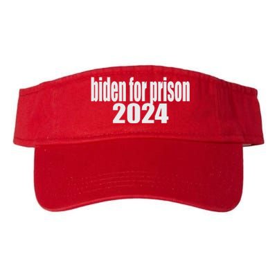 Biden For Prison 2024 Valucap Bio-Washed Visor