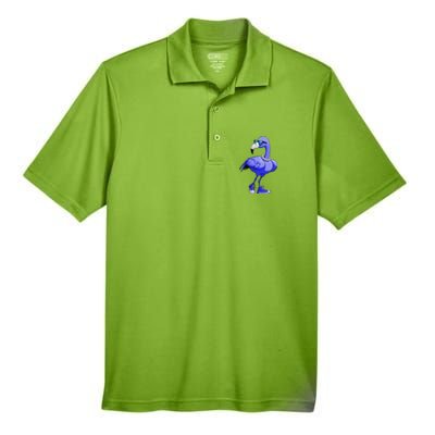 Blue Flamingo Pearls Comma La Kamala Harris 2024 Gift Men's Origin Performance Pique Polo