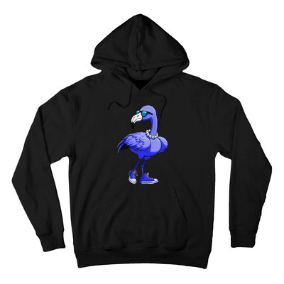 Blue Flamingo Pearls Comma La Kamala Harris 2024 Gift Hoodie