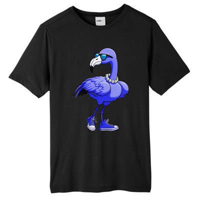 Blue Flamingo Pearls Comma La Kamala Harris 2024 Gift Tall Fusion ChromaSoft Performance T-Shirt