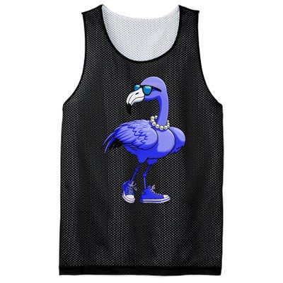 Blue Flamingo Pearls Comma La Kamala Harris 2024 Gift Mesh Reversible Basketball Jersey Tank