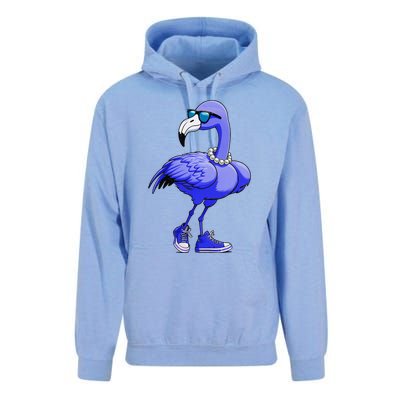 Blue Flamingo Pearls Comma La Kamala Harris 2024 Gift Unisex Surf Hoodie