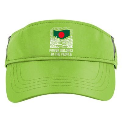 Bangladesh Flag Power Belongs To The People Support National Adult Drive Performance Visor