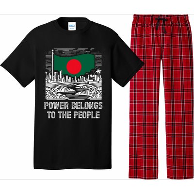 Bangladesh Flag Power Belongs To The People Support National Pajama Set