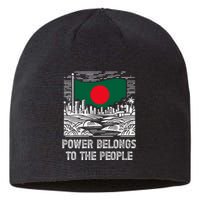 Bangladesh Flag Power Belongs To The People Support National Sustainable Beanie