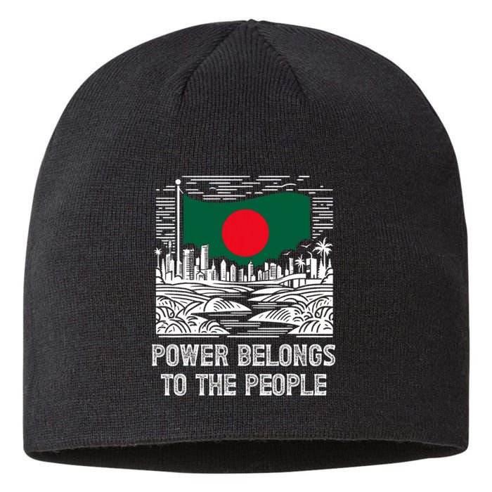 Bangladesh Flag Power Belongs To The People Support National Sustainable Beanie