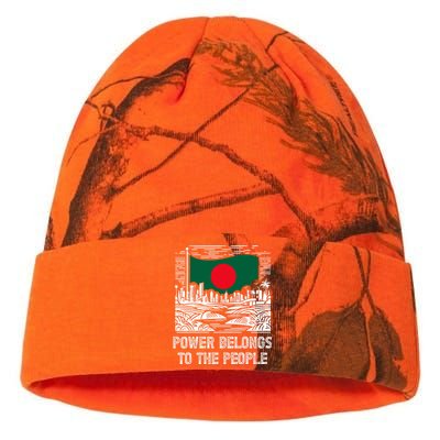 Bangladesh Flag Power Belongs To The People Support National Kati Licensed 12" Camo Beanie