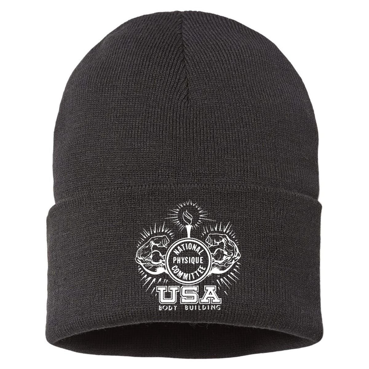 Bodybuilding Fitness Palestra USA Body Building Sustainable Knit Beanie