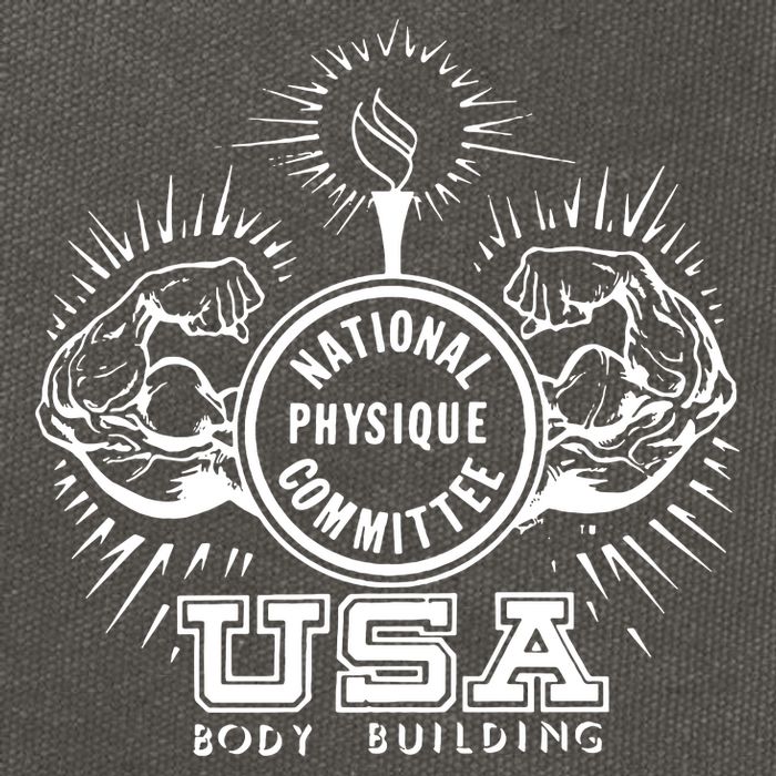 Bodybuilding Fitness Palestra USA Body Building Cotton Canvas Backpack