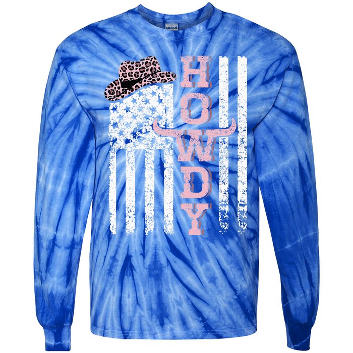 Bigfoot for President Election Vote Sasquatch USA Flag 2024  Tie-Dye Long Sleeve Shirt