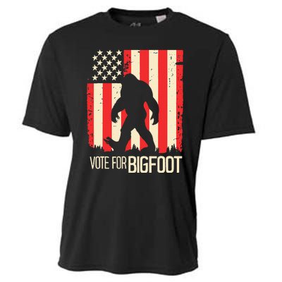 Bigfoot for President Election Vote Sasquatch USA Flag 2024 Cooling Performance Crew T-Shirt