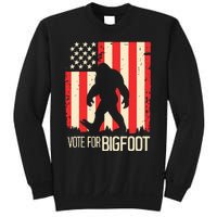 Bigfoot for President Election Vote Sasquatch USA Flag 2024 Sweatshirt