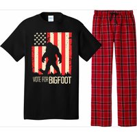 Bigfoot for President Election Vote Sasquatch USA Flag 2024 Pajama Set