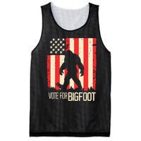 Bigfoot for President Election Vote Sasquatch USA Flag 2024 Mesh Reversible Basketball Jersey Tank