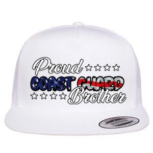 Bold Flag Proud Uscg Coast Guard Brother Flat Bill Trucker Hat