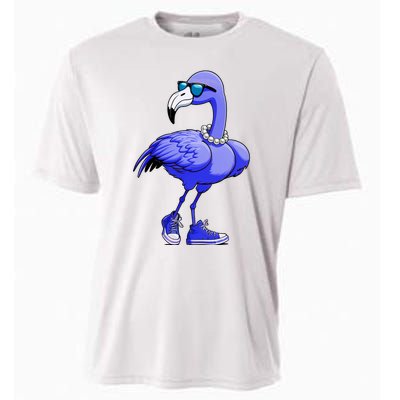 Blue Flamingo Pearls Comma La Kamala Harris 2024 Cooling Performance Crew T-Shirt