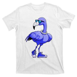 Blue Flamingo Pearls Comma La Kamala Harris 2024 T-Shirt