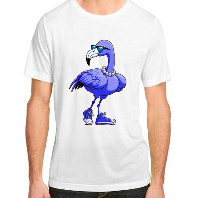 Blue Flamingo Pearls Comma La Kamala Harris 2024 Adult ChromaSoft Performance T-Shirt