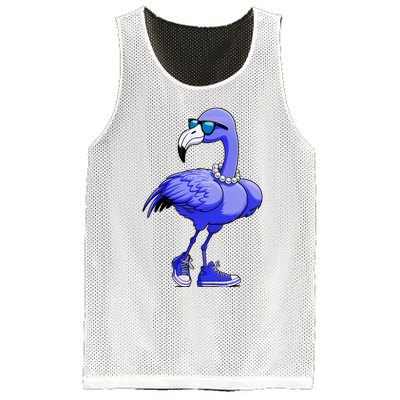 Blue Flamingo Pearls Comma La Kamala Harris 2024 Mesh Reversible Basketball Jersey Tank