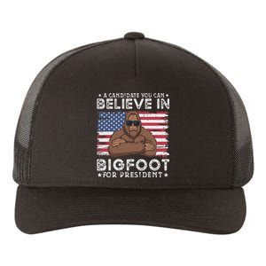 Bigfoot For President Election 2024 Funny Vote Sasquatch Usa Yupoong Adult 5-Panel Trucker Hat