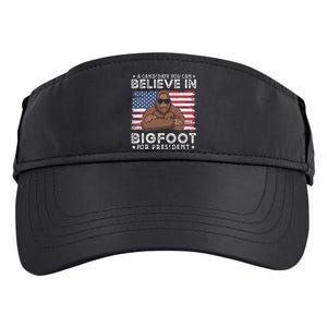 Bigfoot For President Election 2024 Funny Vote Sasquatch Usa Adult Drive Performance Visor