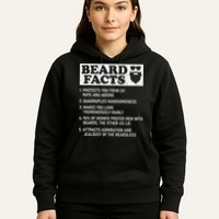 Beard Facts Protects Ageing Makes Manly Funny Bearded Dad Hoodie