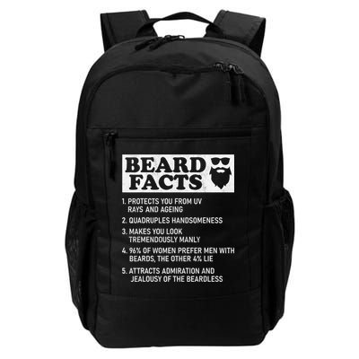 Beard Facts Protects Ageing Makes Manly Funny Bearded Dad Backpack