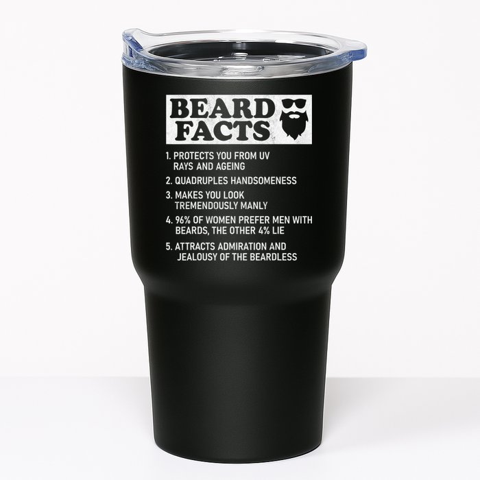 Beard Facts Protects Ageing Makes Manly Funny Bearded Dad Tumbler