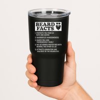 Beard Facts Protects Ageing Makes Manly Funny Bearded Dad Tumbler