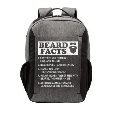 Beard Facts Protects Ageing Makes Manly Funny Bearded Dad Vector Backpack