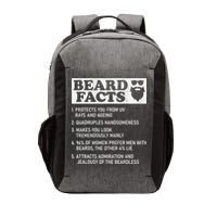 Beard Facts Protects Ageing Makes Manly Funny Bearded Dad Vector Backpack