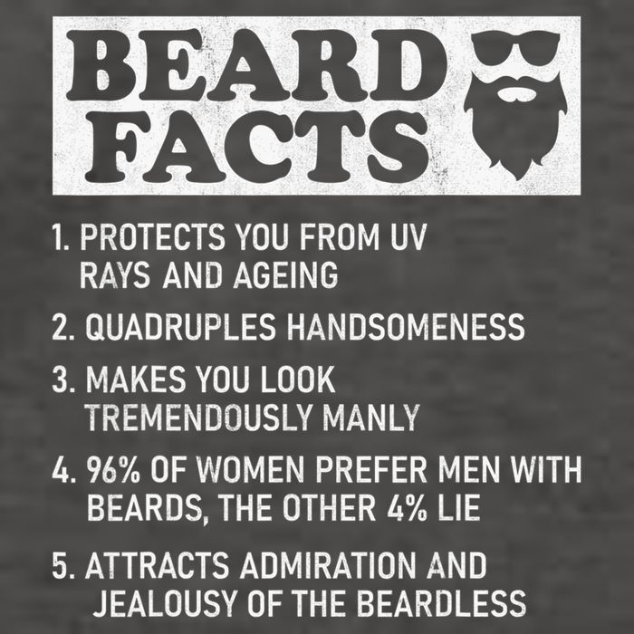 Beard Facts Protects Ageing Makes Manly Funny Bearded Dad Vector Backpack