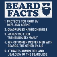 Beard Facts Protects Ageing Makes Manly Funny Bearded Dad Infant Baby Jersey Bodysuit