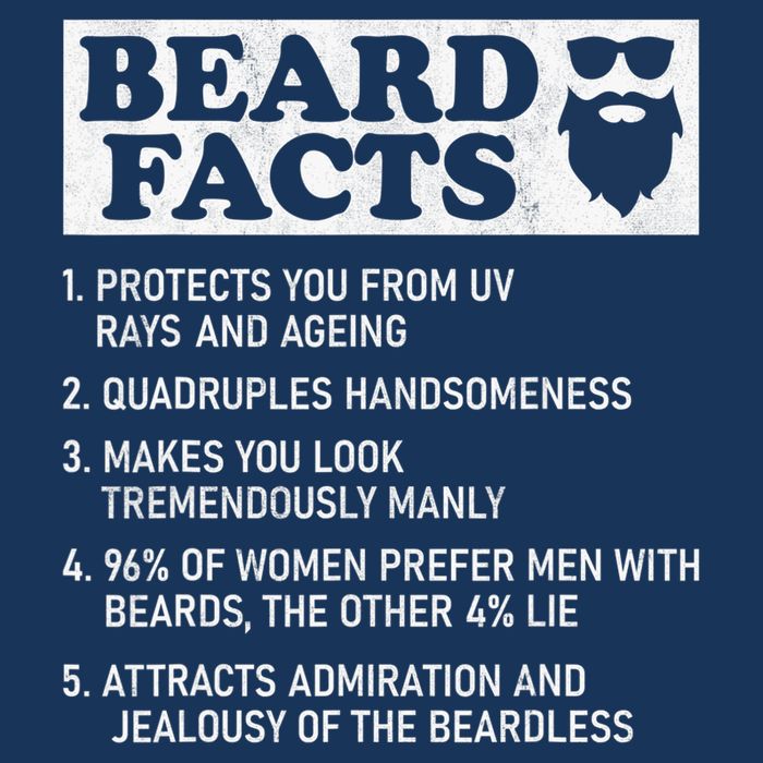 Beard Facts Protects Ageing Makes Manly Funny Bearded Dad Infant Baby Jersey Bodysuit