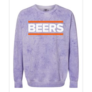 BEERS Funny Party Beer Day Drinking Blue & Orange Colorblast Crewneck Sweatshirt